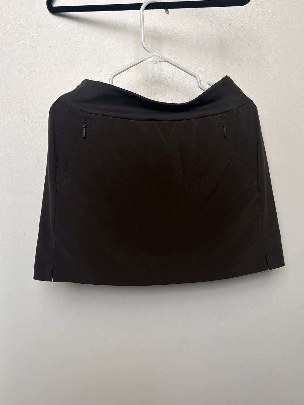 Athleta Black Active Mini Skirt with Zip Pockets